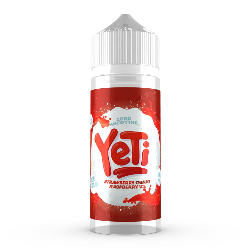Strawberry Cherry Raspberry Ice by Yeti 100ml E Liquid Juice 70VG Vape Shortfill