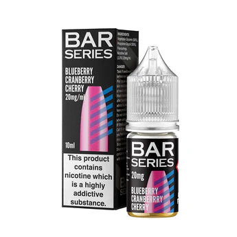 BLUEBERRY CRANBERRY CHERRY BAR SERIES NIC SALTS 5MG/10MG/20MG 10ML E-LIQUID - MULTIBUY OFFER
