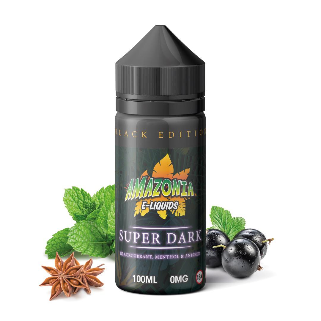 Super Dark By Amazonia Black Edition 100ML E Liquid 70VG Vape 0MG Juice