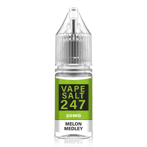 Melon Medley - Vape Salt 247, 10 x 10ML Nic Salt E Liquid 50VG Vape 10MG/20MG Juice