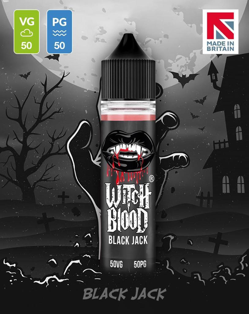 Black Jack By Witch Blood 50ML E Liquid 50VG Vape 0MG Juice
