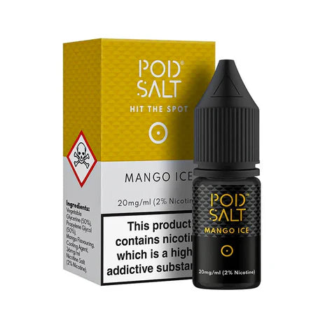 Mango Ice By Pod Salt Nic Salts 5 x 10ML E Liquid 5/11/20MG