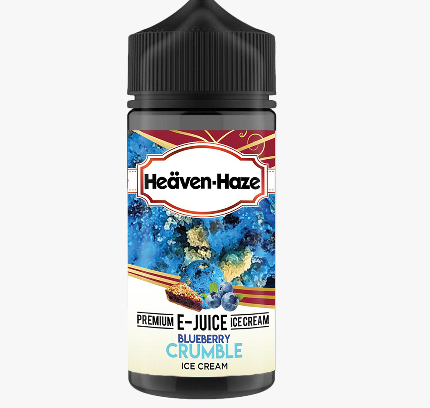 Blueberry Crumble Ice Cream By Heaven Haze 100ML E Liquid 70VG Vape 0MG Juice