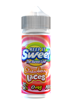 Strawberry Laces - Keep It Sweet 100ml E-liquid Juice 70VG Vape