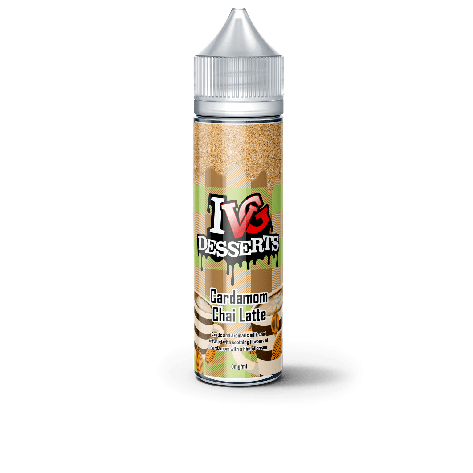 CARDAMOM CHAI LATTE ELIQUID BY I LOVE VG IVG DESSERTS 50ML SHORTFILL E LIQUID 70VG VAPE