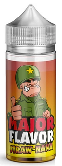 StrawNana by Major Flavor, 100ML E Liquid, 70VG Vape, 0MG Juice