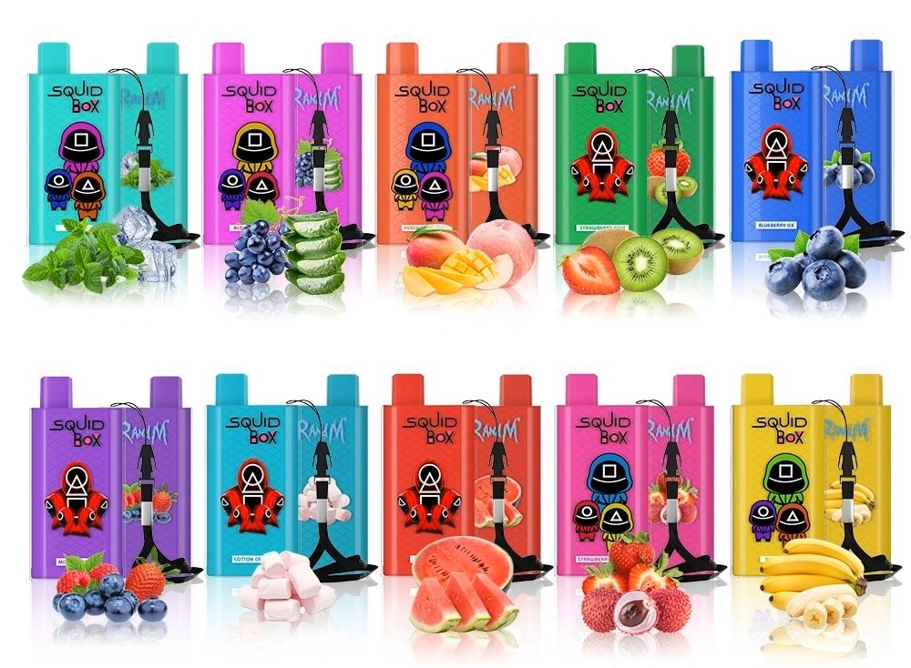 PRICE REDUCED RandM R&M Squid Box 5200 Disposable Vape