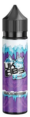 UK labs Blackcurrant Ice E Liquid E Juice 70vg Vape 50ml Shortfill