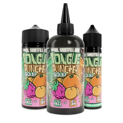 Tongue Puncher - Raspberry & Blood Orange Sour By Joe's Juice | 50ML, 100ML, 200ML E Liquid | 70VG Vape | 0MG Juice
