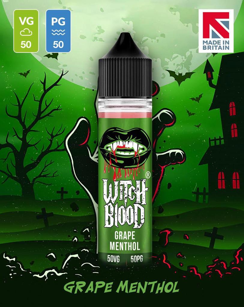 Grape Menthol By Witch Blood 50ML E Liquid 50VG Vape 0MG Juice