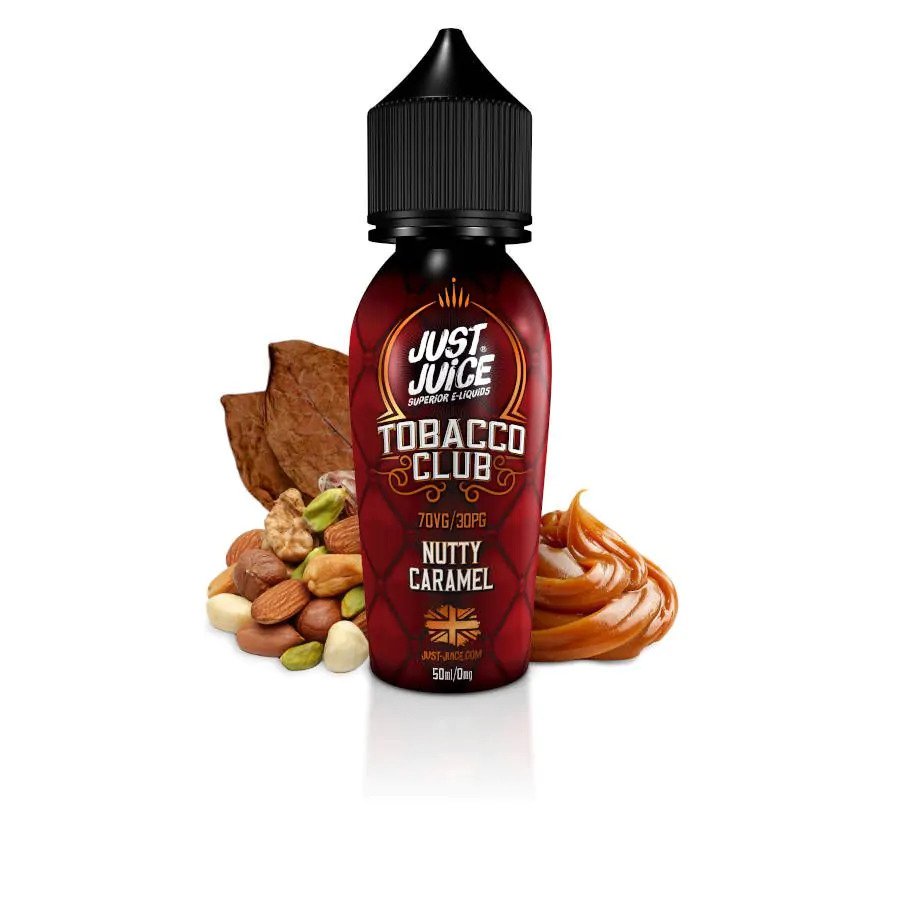 Tobacco Club Nutty Caramel - Just Juice 50ML E Liquid 70VG Vape 0MG Juice