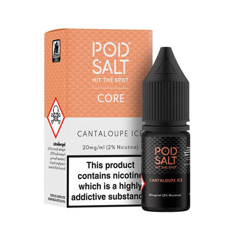 Cantaloupe Ice By Pod Salt Nic Salts 5 x 10ML E Liquid 5/11/20MG