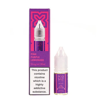 Pink Purple Lemonade By Pod Salt Nic Salts 5 x 10ML E Liquid 5/11/20MG