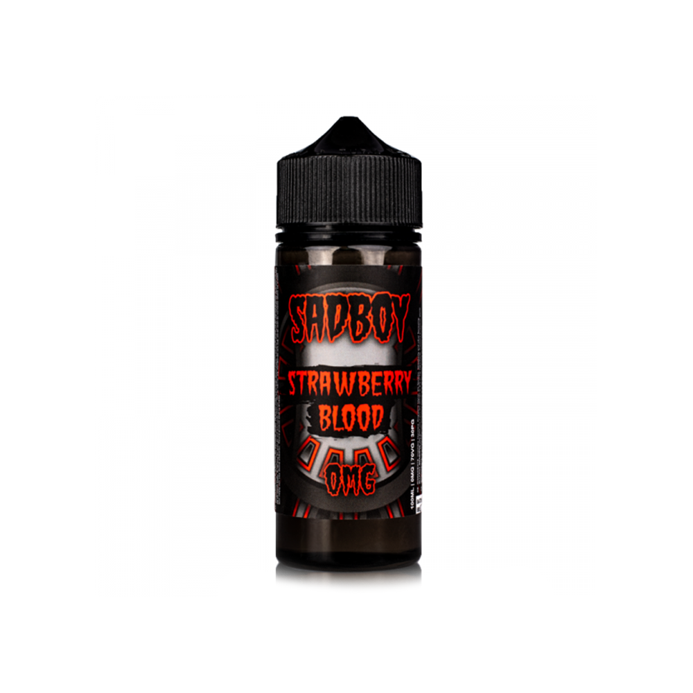 STRAWBERRY BLOOD BY SADBOY E-LIQUID 100ML SHORTFILL 75VG VAPE 0MG JUICE